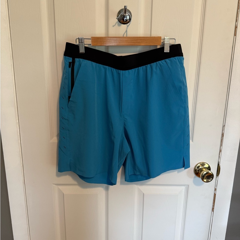 Ten Thousand Men's Athletic Shorts - Blue and Black